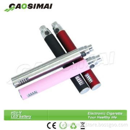 voltage variable e-cigarette eGo-V LED battery wholesael